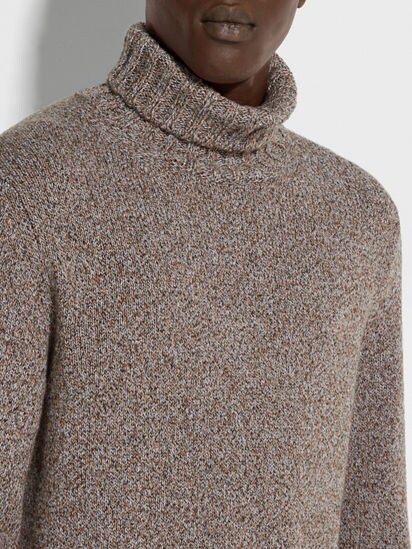 ダークFoliage&トープ Oasi Cashmereタートルネック FW24 ダークFoliage&トープ Oasi Cashmereタートルネック FW24