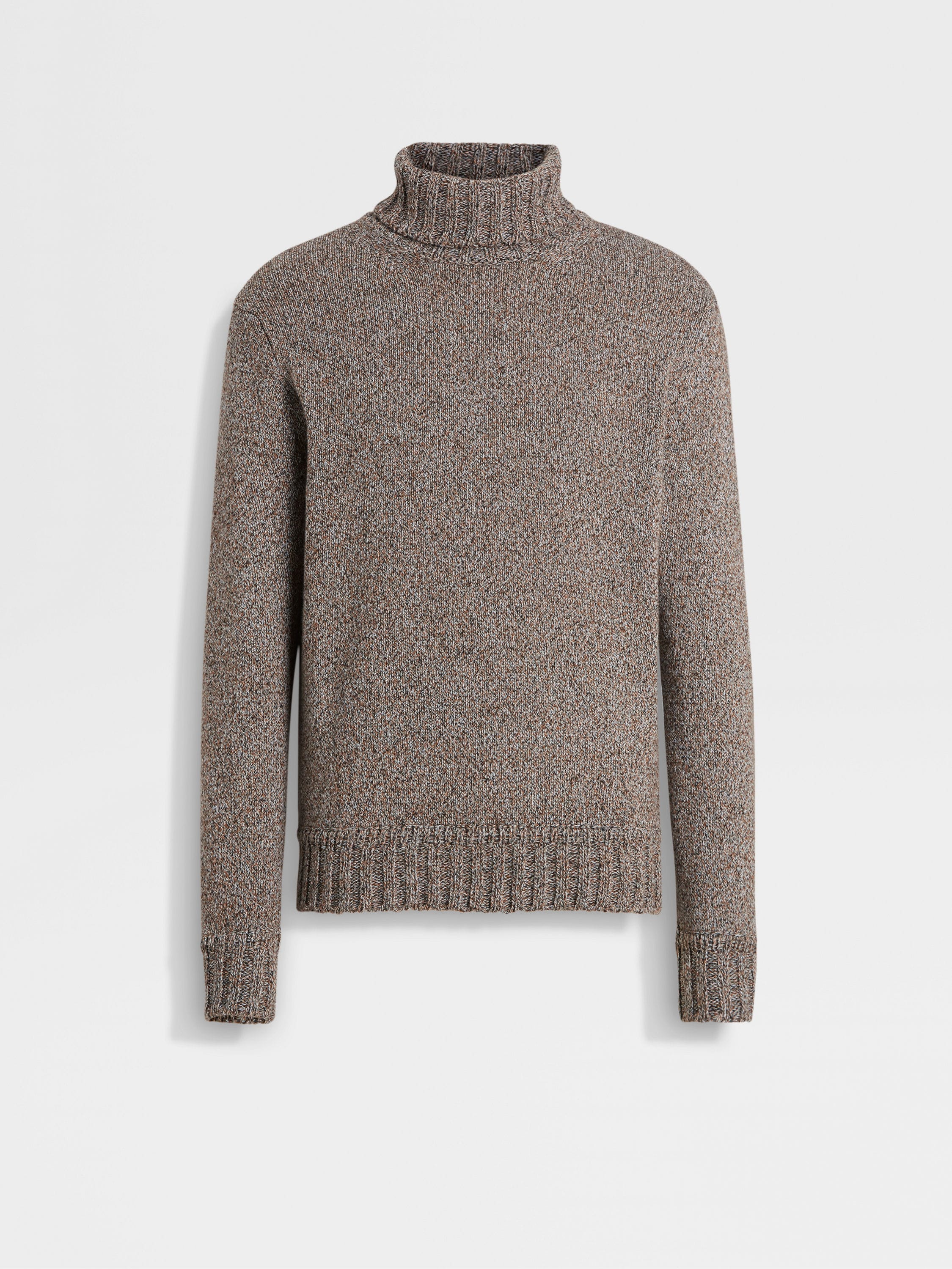 ダークFoliage&トープ Oasi Cashmereタートルネック FW24 ダークFoliage&トープ Oasi Cashmereタートルネック FW24