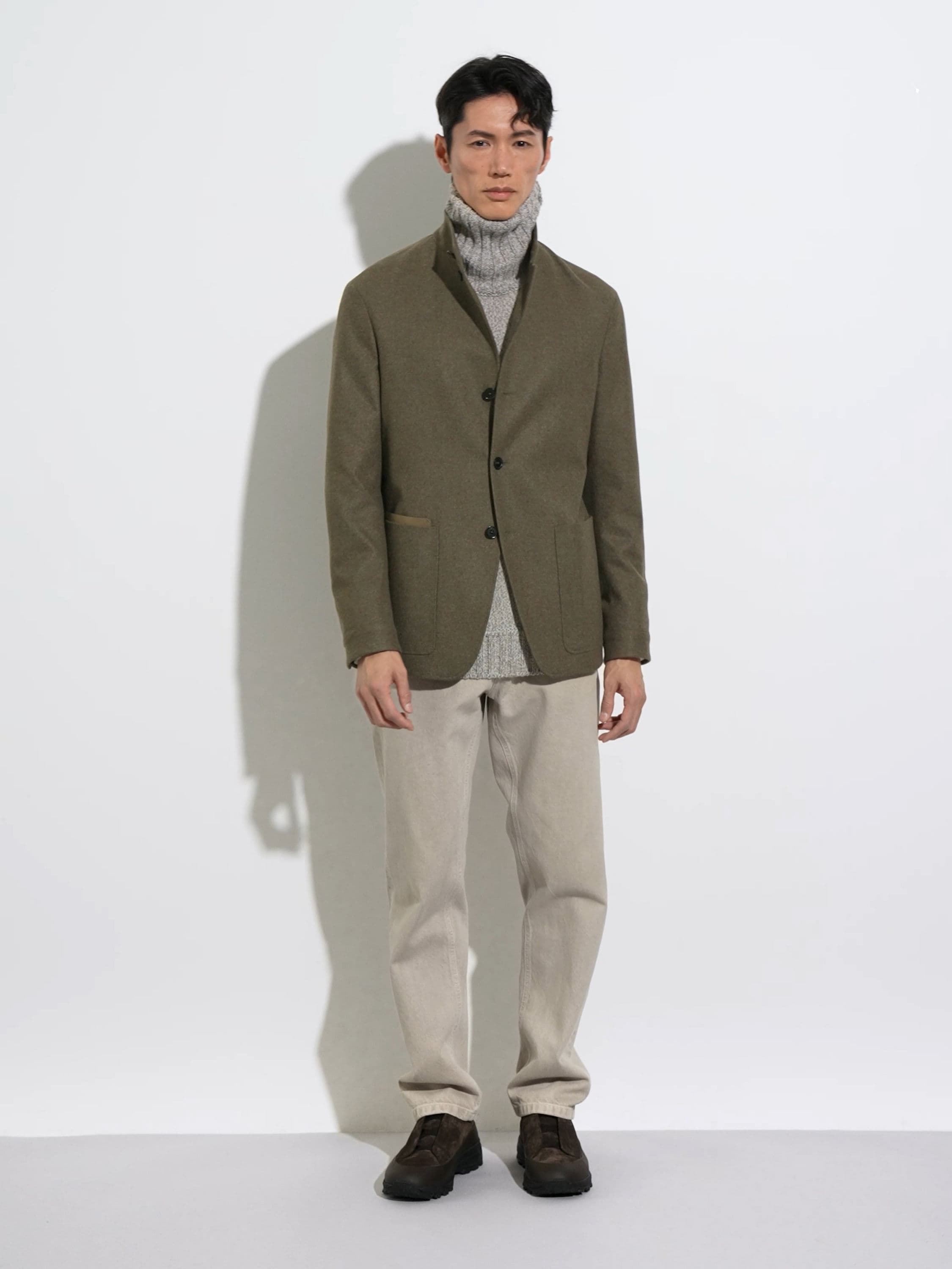 Light Taupe Mélange Oasi Cashmere Turtleneck FW24 31861358 Light Taupe Mélange Oasi Cashmere Turtleneck FW24 31861358