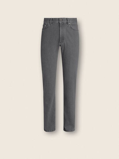 Grey Stone-washed Stretch Cotton Roccia Jeans SS26 31790673 | Zegna US