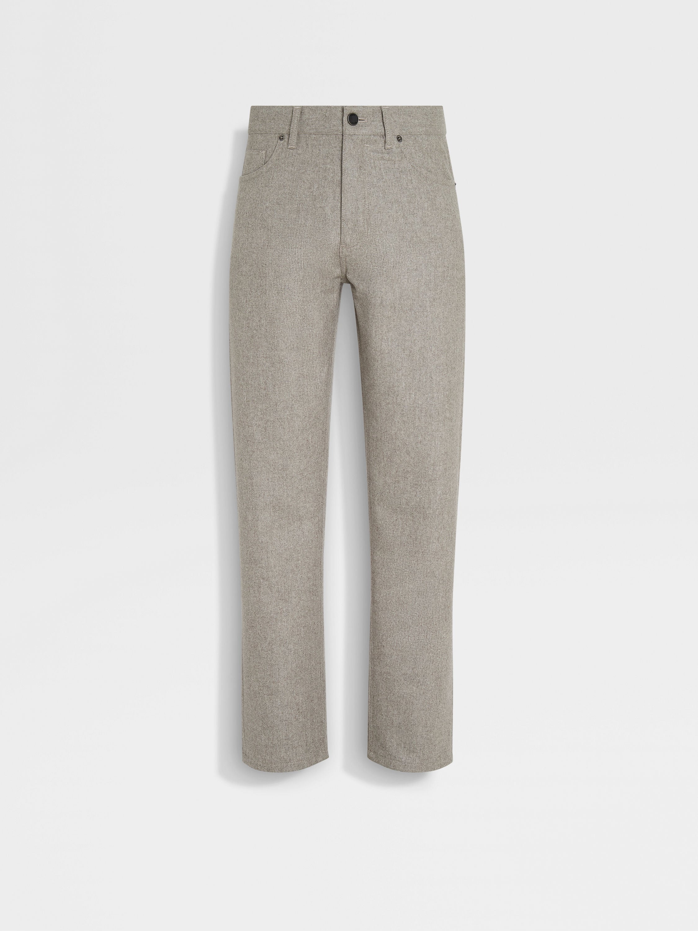 Light Taupe Wool and Cashmere Roccia Pants FW25 32501950 Light Taupe Wool and Cashmere Roccia Pants FW25 32501950
