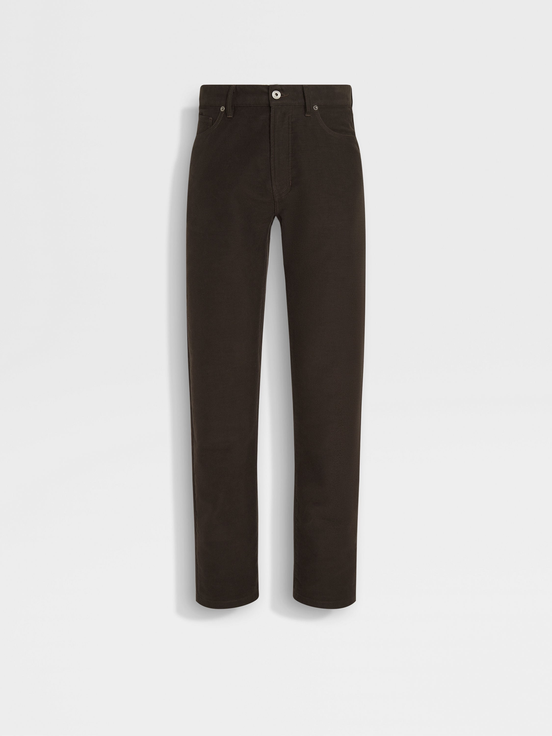 Dark Brown Cotton and Cashmere Roccia Pants FW24 32070060 Dark Brown Cotton and Cashmere Roccia Pants FW24 32070060