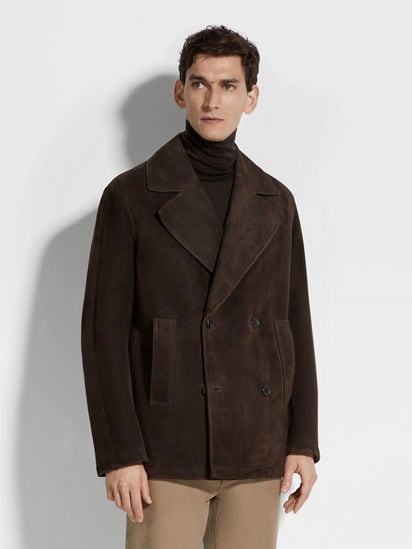 Shearling Wool Peacoat FW25 32372769 | Zegna US Shearling Wool Peacoat FW25 32372769 | Zegna US