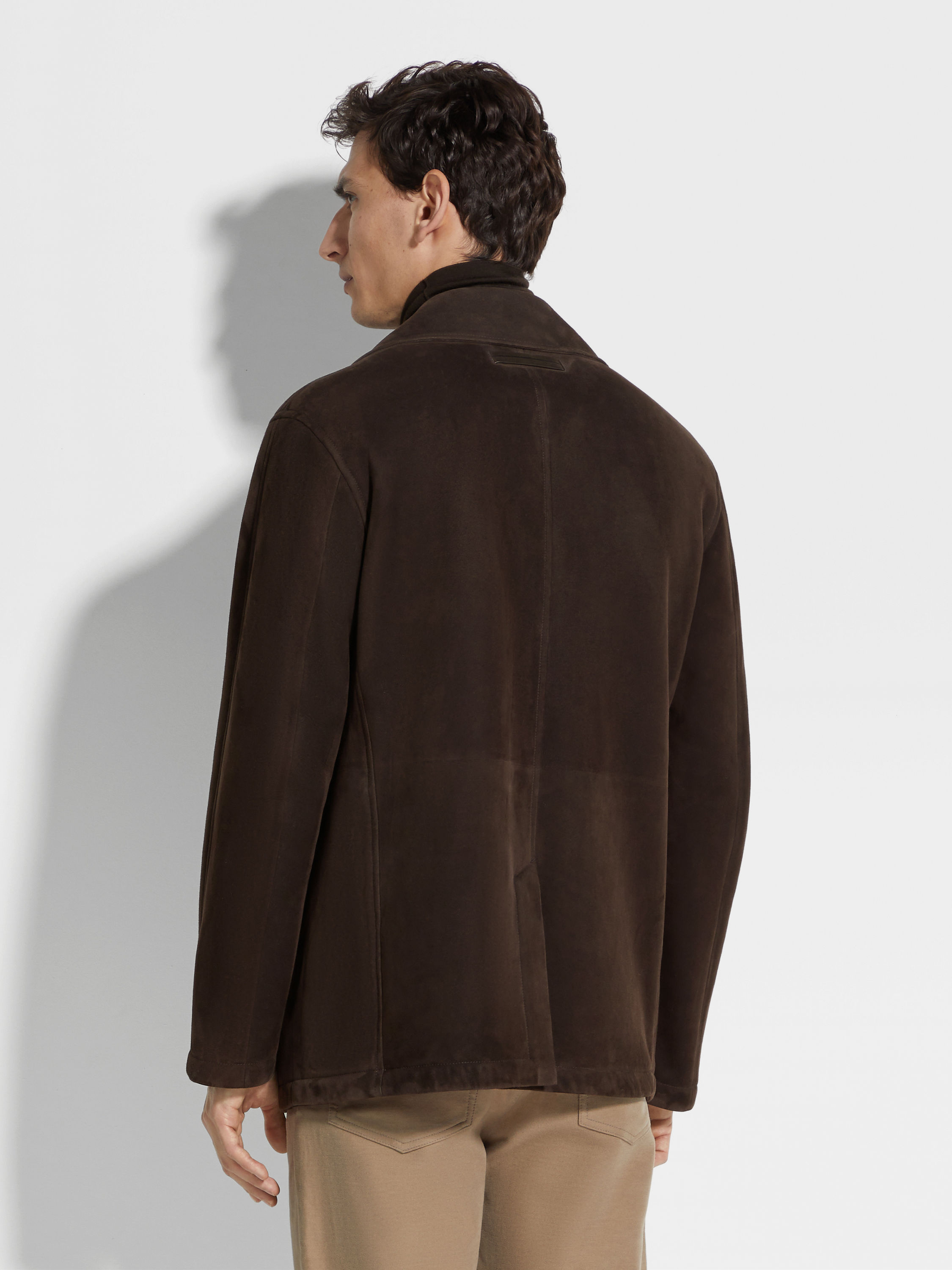 Shearling Wool Peacoat Product detail photo #4