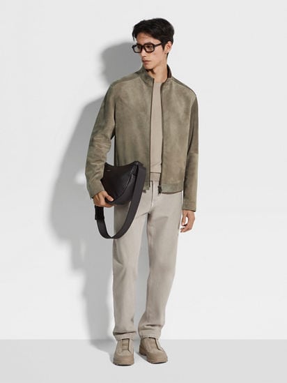ヌバックブルゾン SS25 31840646 | Zegna JP ヌバックブルゾン SS25 31840646 | Zegna JP