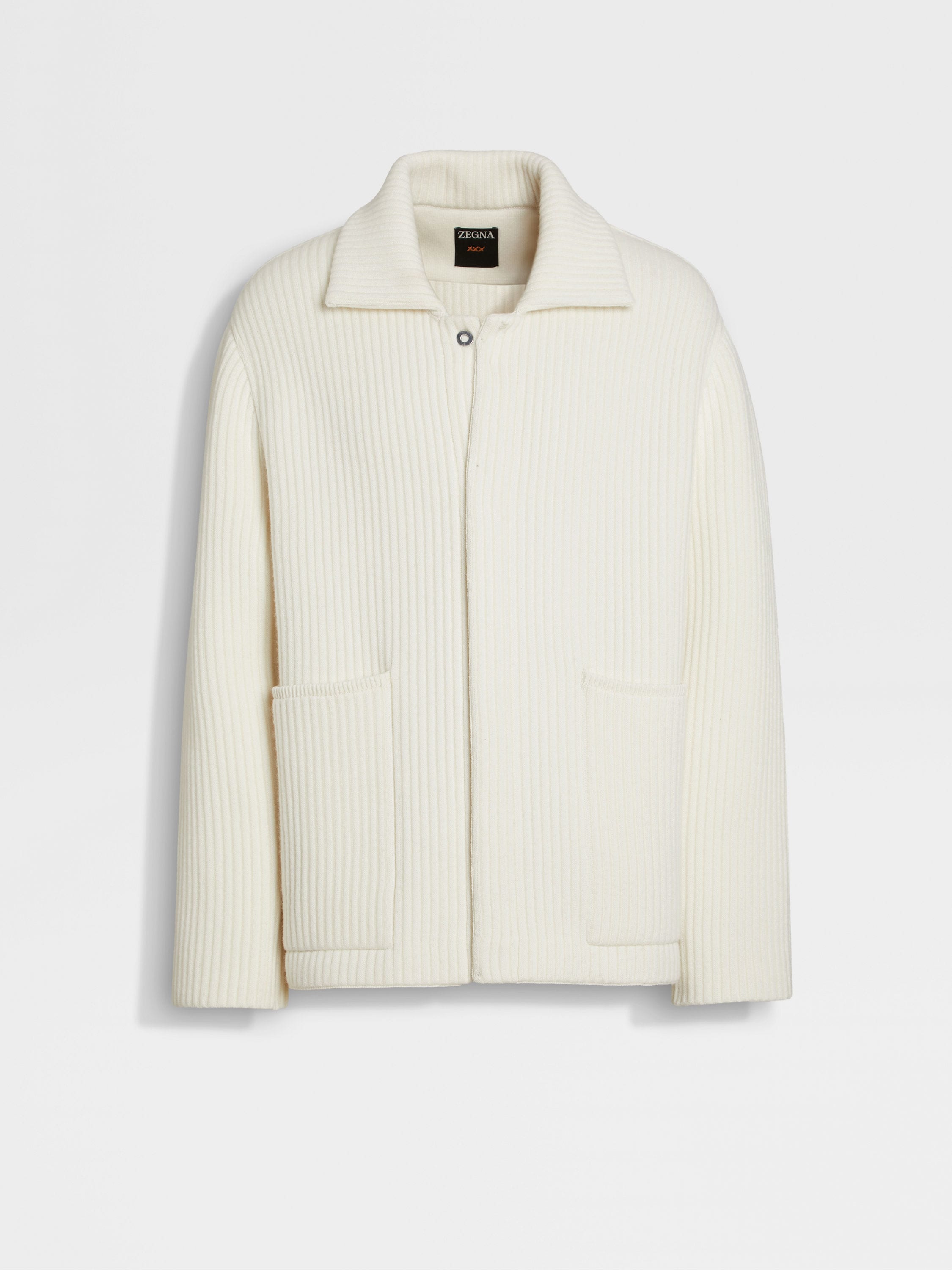White Wool and Cashmere Chore Jacket FW24 32948497 | Zegna SE White Wool and Cashmere Chore Jacket FW24 32948497 | Zegna SE