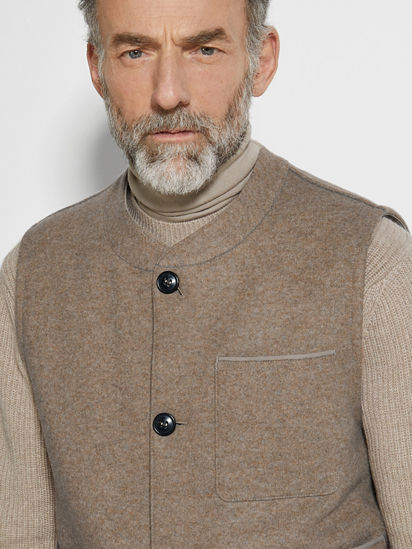 羊毛及山羊绒混纺双面背心FW24 32142469 | Zegna US 羊毛及山羊绒混纺双面背心FW24 32142469 | Zegna US