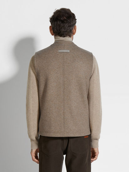 羊毛及山羊绒混纺双面背心FW24 32142469 | Zegna US 羊毛及山羊绒混纺双面背心FW24 32142469 | Zegna US