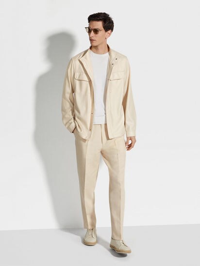 Cashmere Silk and Linen Blouson SS25 32337135 | Zegna US