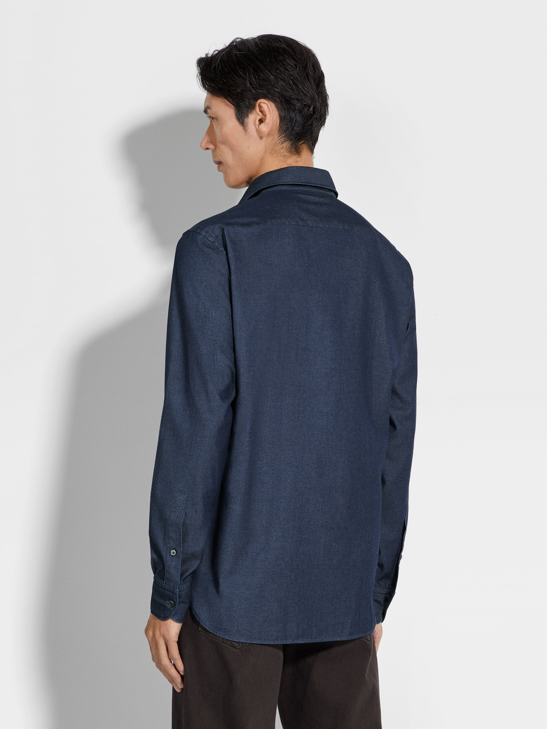 Rinse-washed Cashco Shirt Product detail photo #4