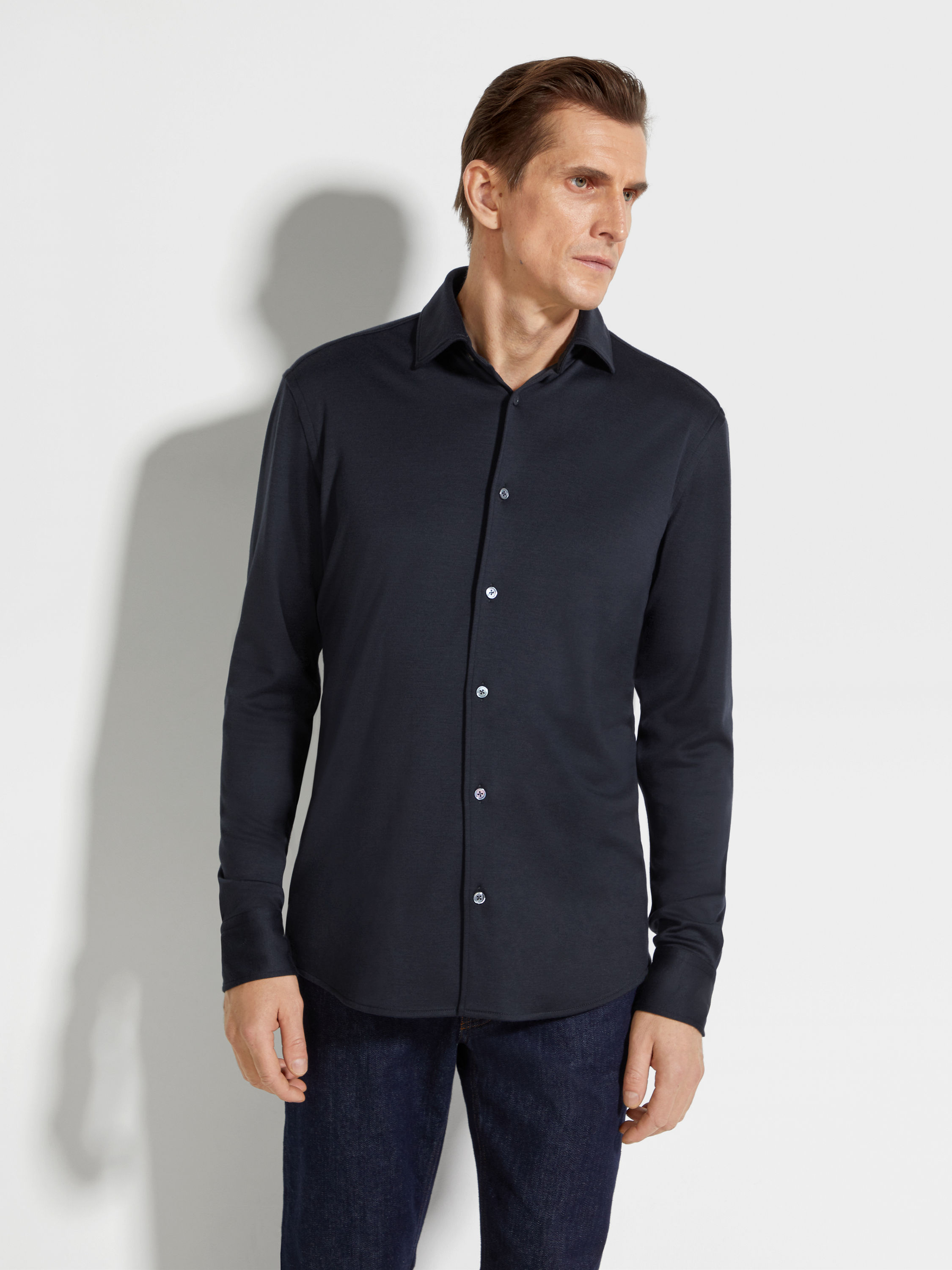 Cashmere and Silk Shirt Product detail photo #1