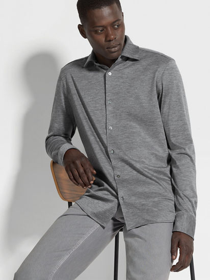 Cashmere and Silk Shirt FW25 31872756 | Zegna US