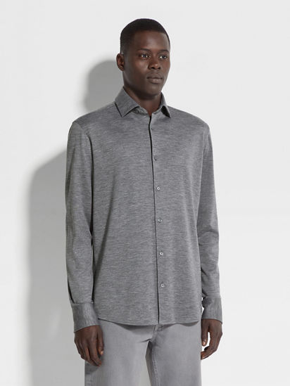 Cashmere and Silk Shirt FW25 31872756 | Zegna US Cashmere and Silk Shirt FW25 31872756 | Zegna US