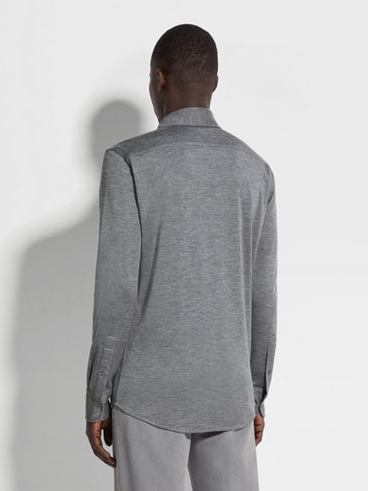 Cashmere and Silk Shirt FW25 31872756 | Zegna US Cashmere and Silk Shirt FW25 31872756 | Zegna US