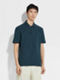 深藍綠色搭藍色棉質 Polo 衫 產品細節圖 #3