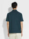 深藍綠色搭藍色棉質 Polo 衫 產品細節圖 #4