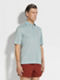 Light Blue Oasi Lino Polo Shirt Product detail photo #3