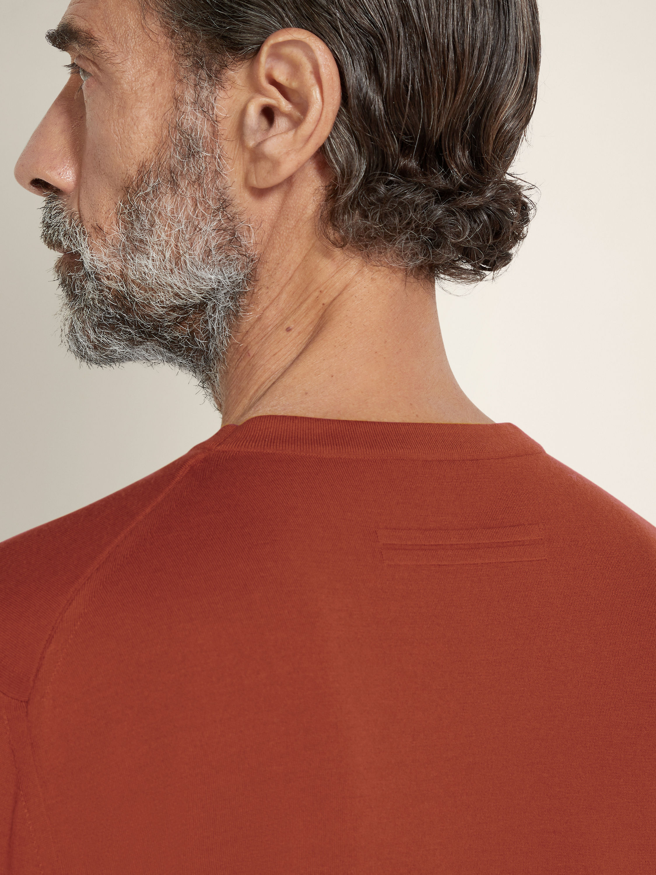 Brick Red Vellus Aureum Crewneck Product detail photo #1