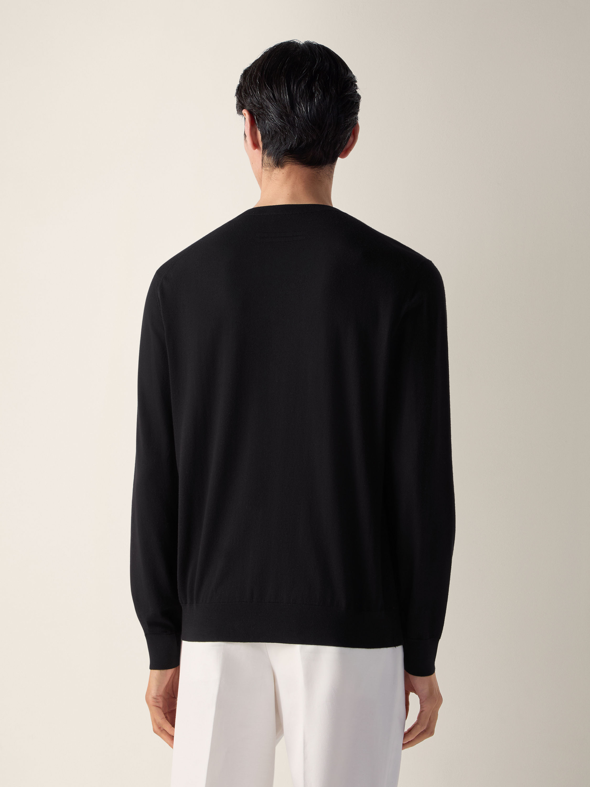 Black Vellus Aureum Crewneck Product detail photo #4