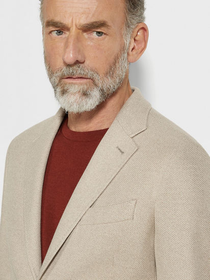 Light Taupe Jerseywear Cotton Jacket SS25 33681609 | Zegna US