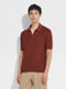 Polo en Premium Cotton Rouge Brique Photo #3 de détail du produit