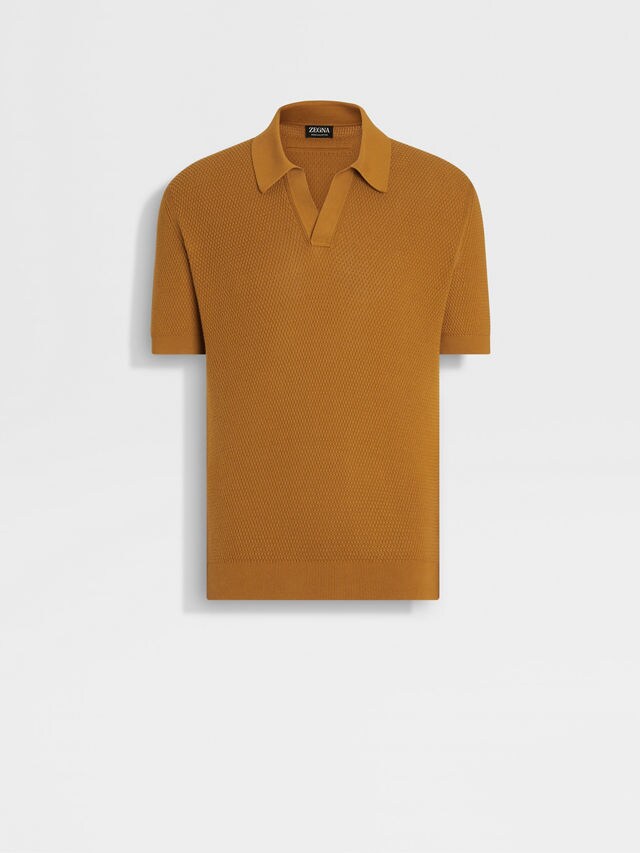 Ochre Premium Cotton Polo Shirt Main product photo