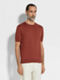 Brick Red Premium Cotton T-shirt Product detail photo #3