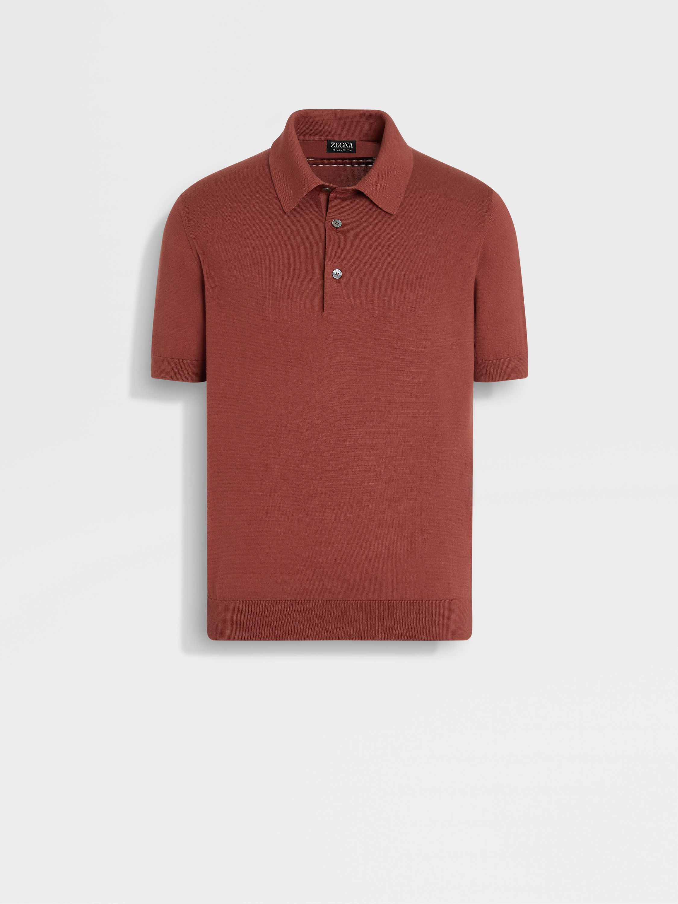 Dark Brown Premium Cotton Polo Shirt Main product photo