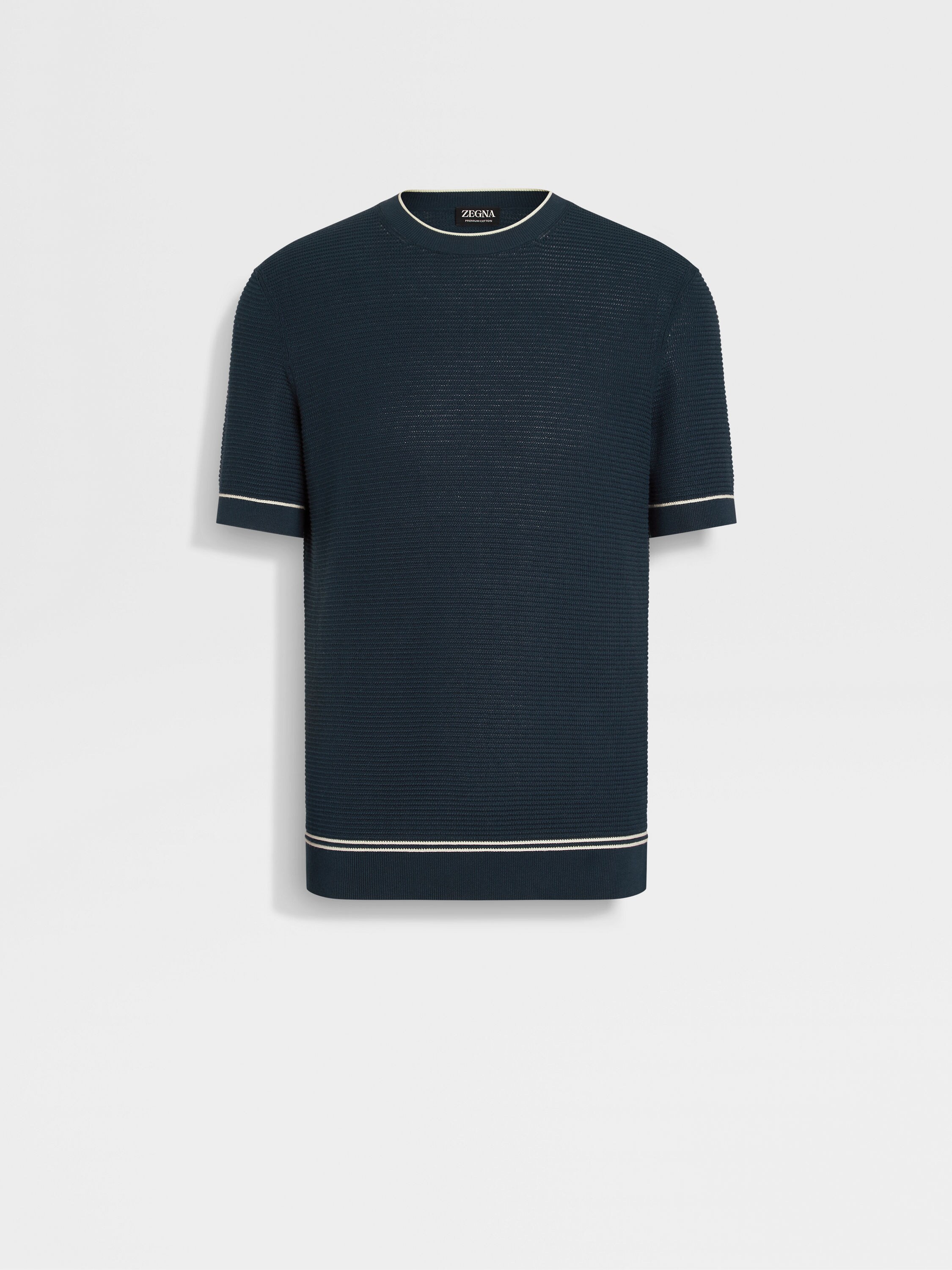 深蓝绿色 Premium Cotton 棉质 T 恤 产品主图