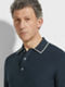 Dark Teal Blue Premium Cotton Polo Shirt Product detail photo #1