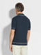 Dark Teal Blue Premium Cotton Polo Shirt Product detail photo #4