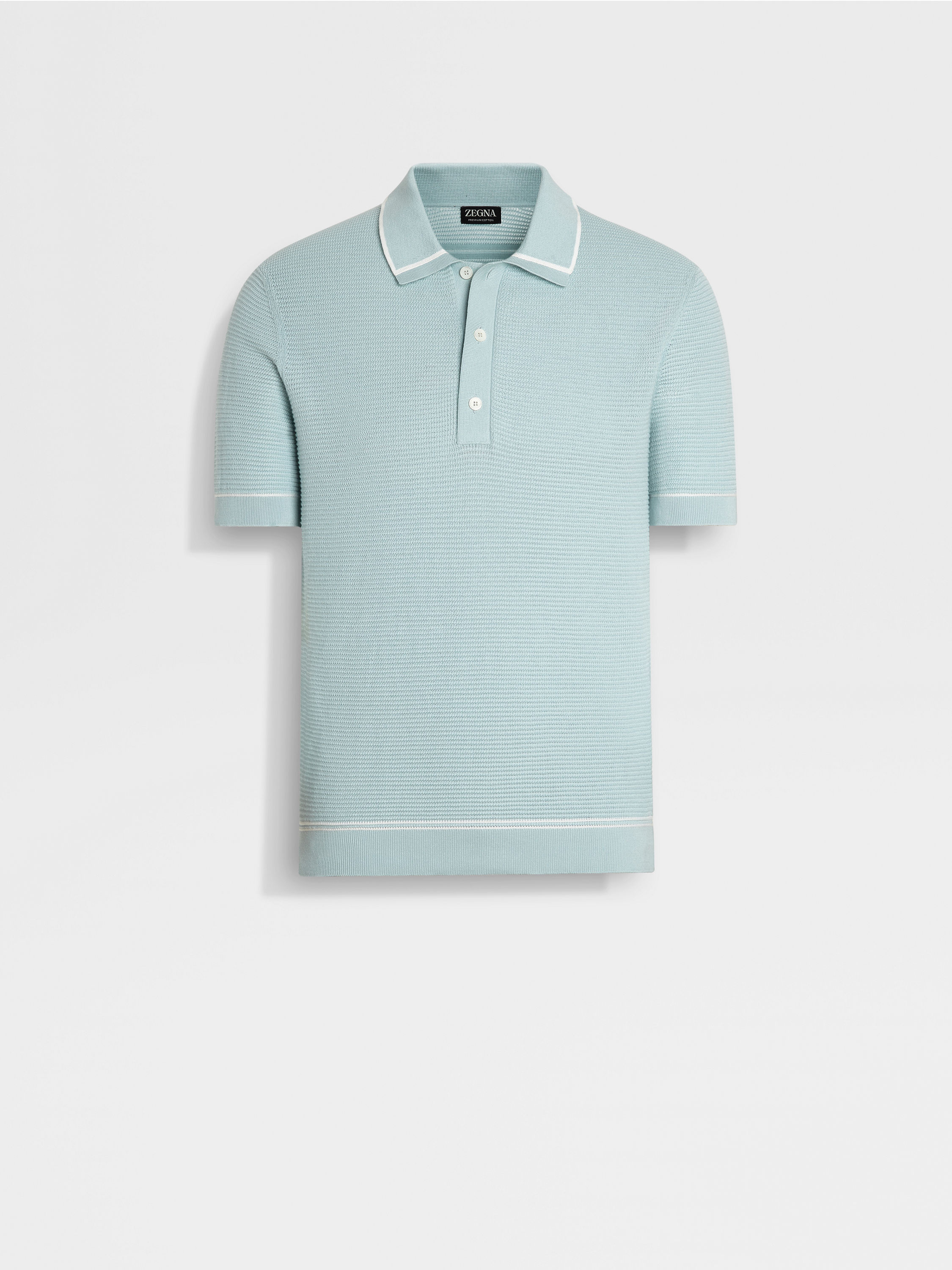 Light Blue Premium Cotton Polo Shirt Main product photo