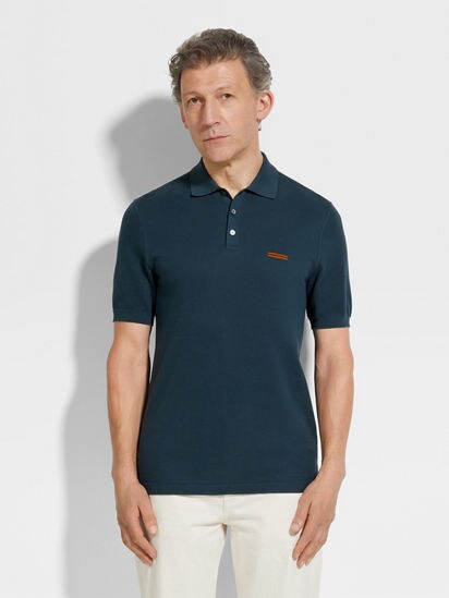 Tシャツ・カットソー ZEGNA SS25 Cotton polo shirt (E8C90A7C32 N01) UF321A9-F781-G08-F?wid=2250&