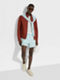 Light Blue Mélange Silk Cashmere and Linen Crewneck Product detail photo #2