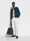 White Cotton and Wool Pants Product detail photo #2