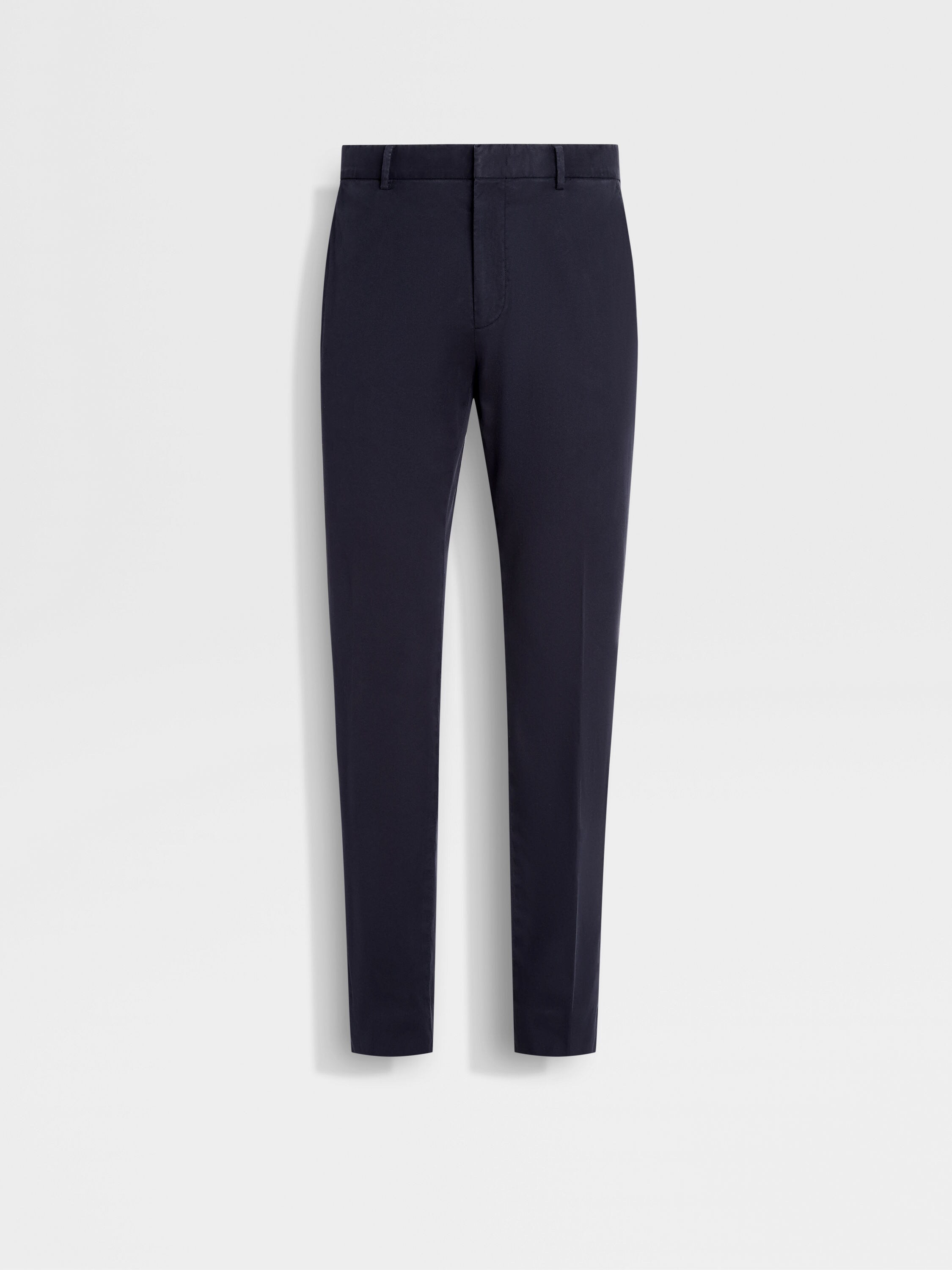 Navy Blue Stretch Premium Cotton Pants Main product photo