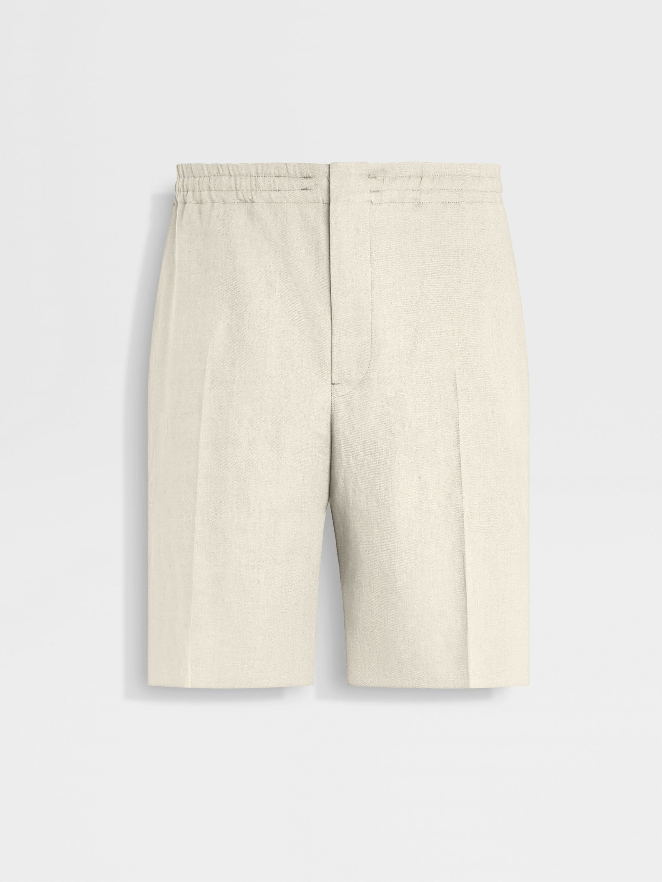 White Oasi Lino Shorts Main product photo
