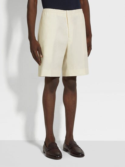 ホワイト Oasi Lino ショートパンツ SS26 33969210 | Zegna JP
