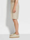 Light Taupe Oasi Lino Shorts Product detail photo #3