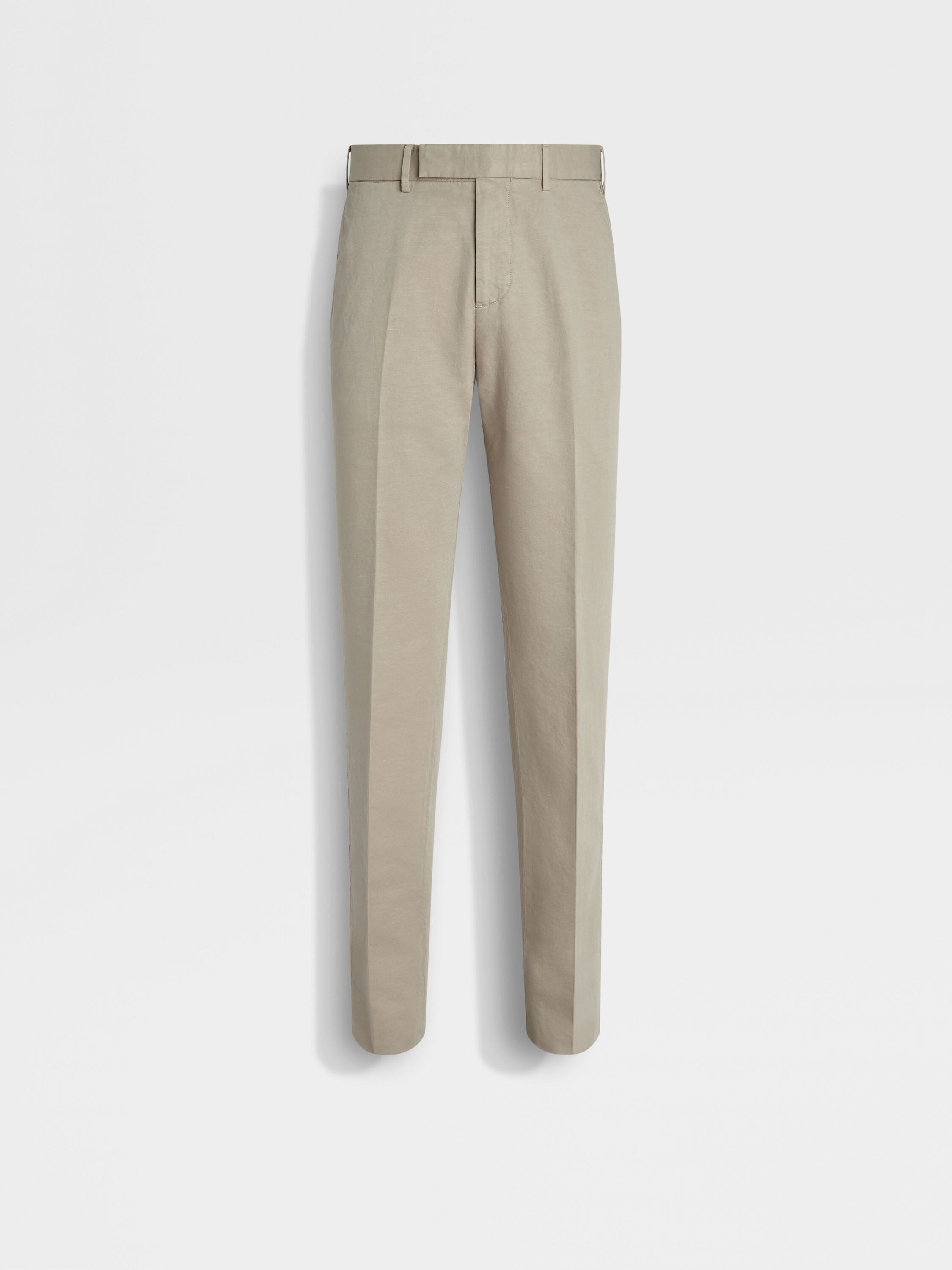 Light Taupe Summer Chino Cotton and Linen Pants Main product photo
