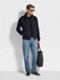 Blue Stone-washed Cotton Roccia Jeans Product detail photo #2