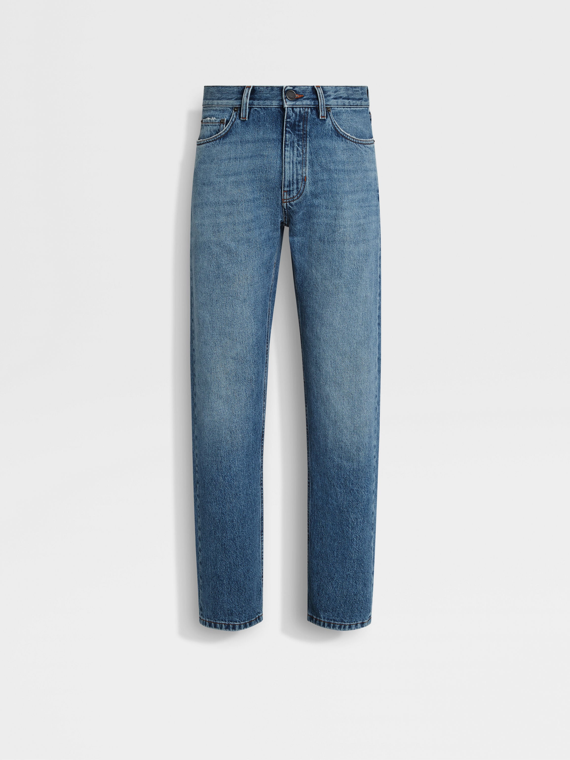 Blue Stone-washed Cotton Roccia Jeans FW25 33688985 | Zegna SE Blue Stone-washed Cotton Roccia Jeans FW25 33688985 | Zegna SE