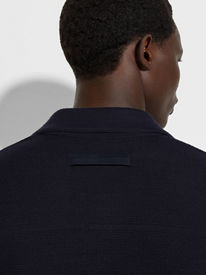 Light Blue Bleached Cotton and Linen Denim Shirt SS25