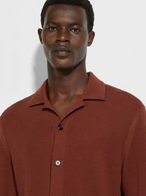 【関税込み】ZEGNA ピンク チョアジャケット カシミヤ&シルク&リネン チョアジャケット SS25 33743811 | Zegna JP