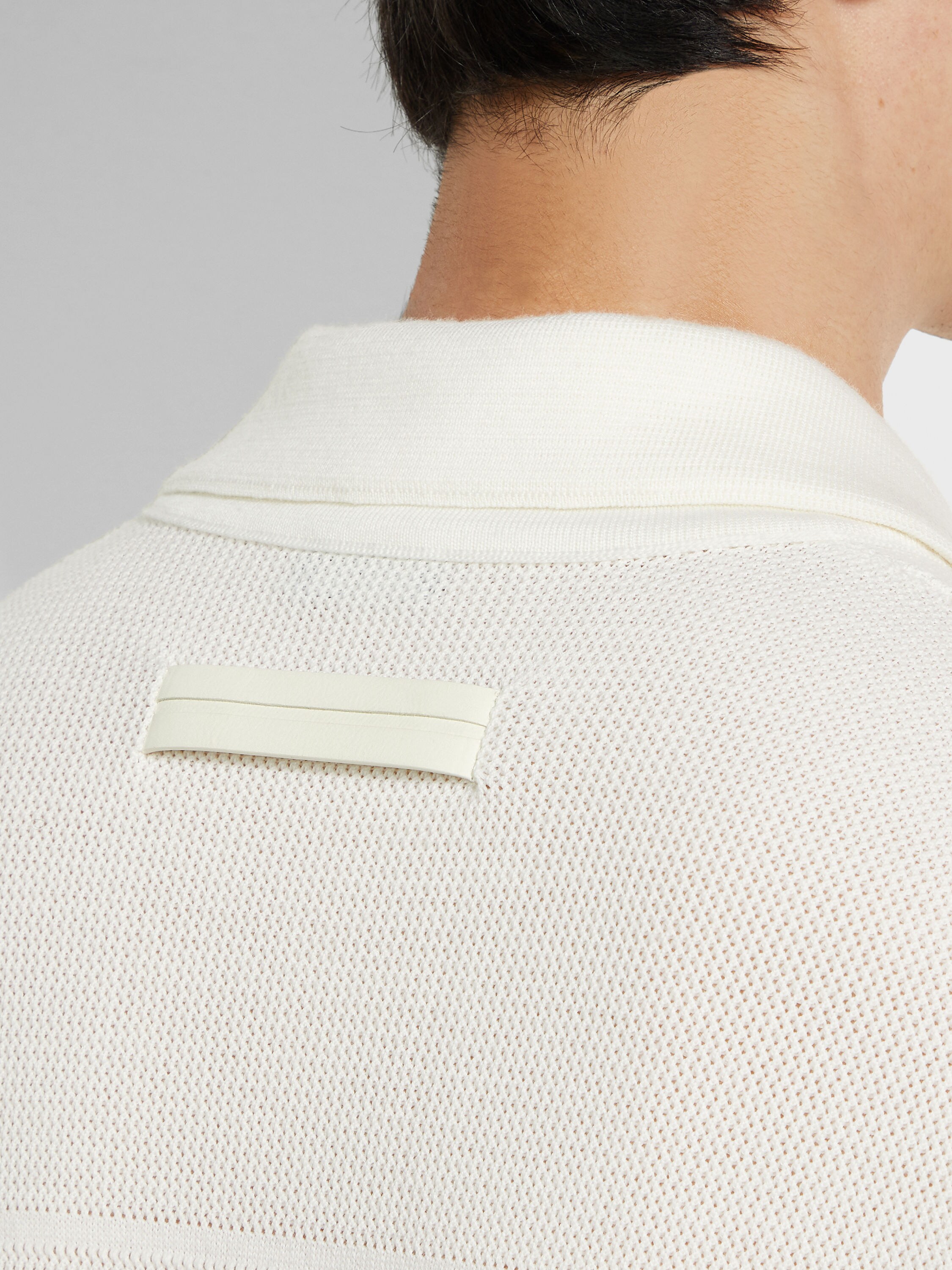 White Wool Shirt Product detail photo #1