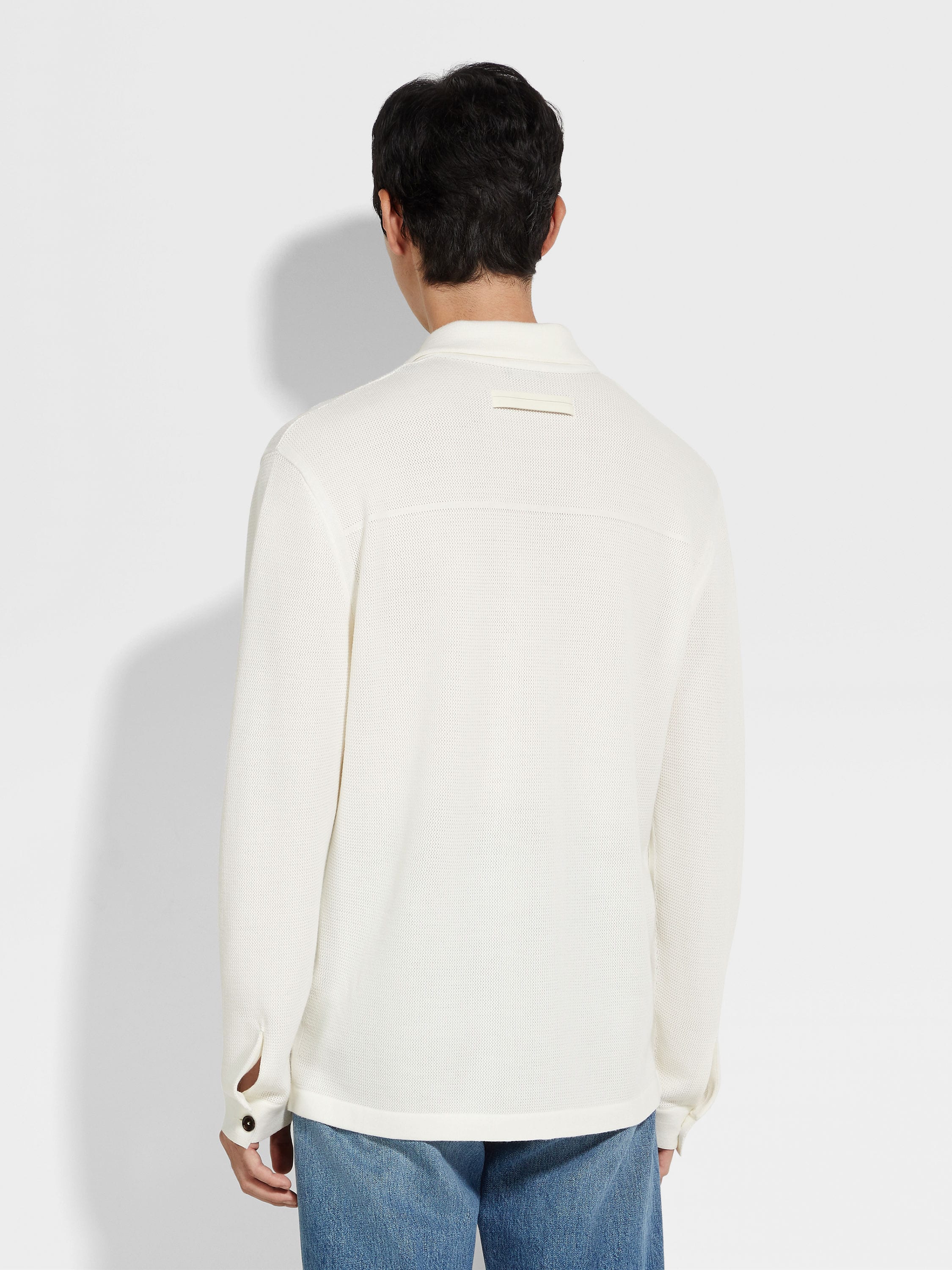 White Wool Shirt Product detail photo #4