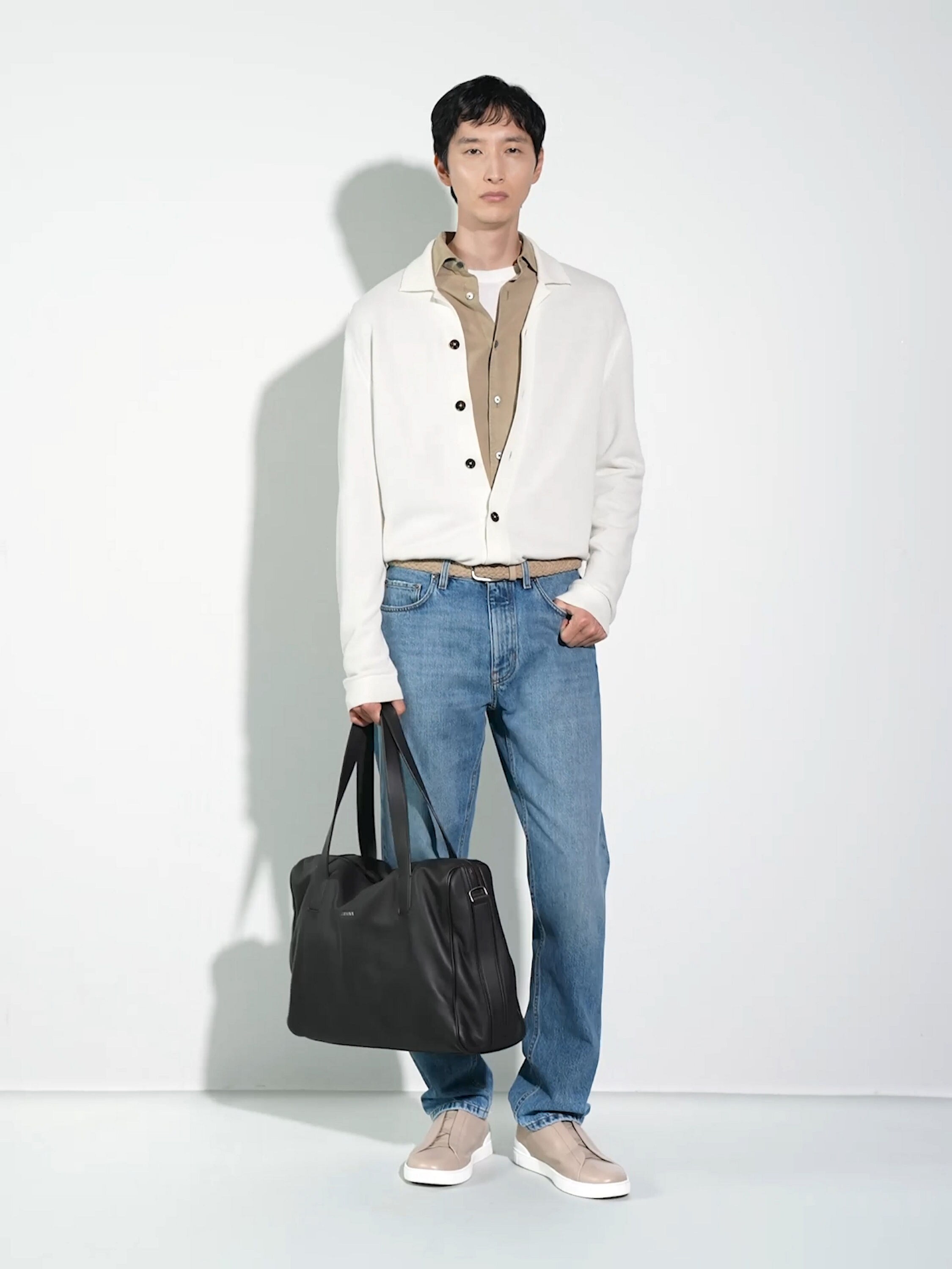 White Wool Shirt SS25 33707947 | Zegna US