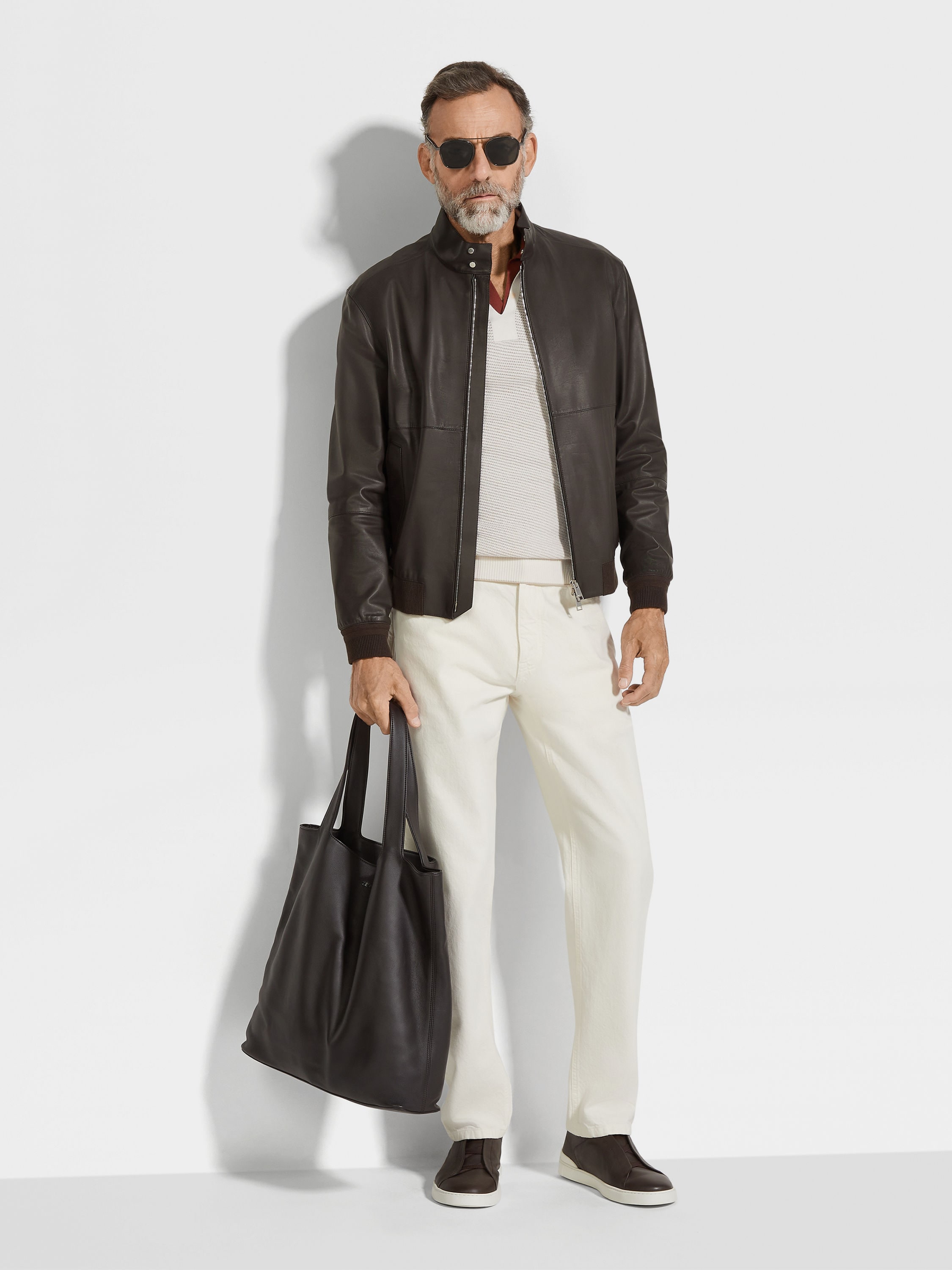 Men's Leather Jackets: Coats, Bombers & Blousons | ZEGNA US Men's Leather Jackets: Coats, Bombers & Blousons | ZEGNA US