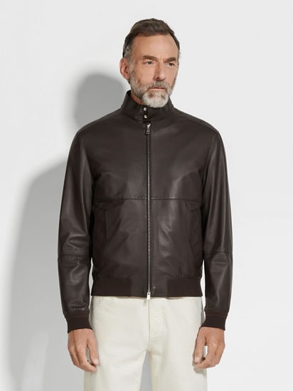 Nappa Leather Bomber SS26 33666561 | Zegna US