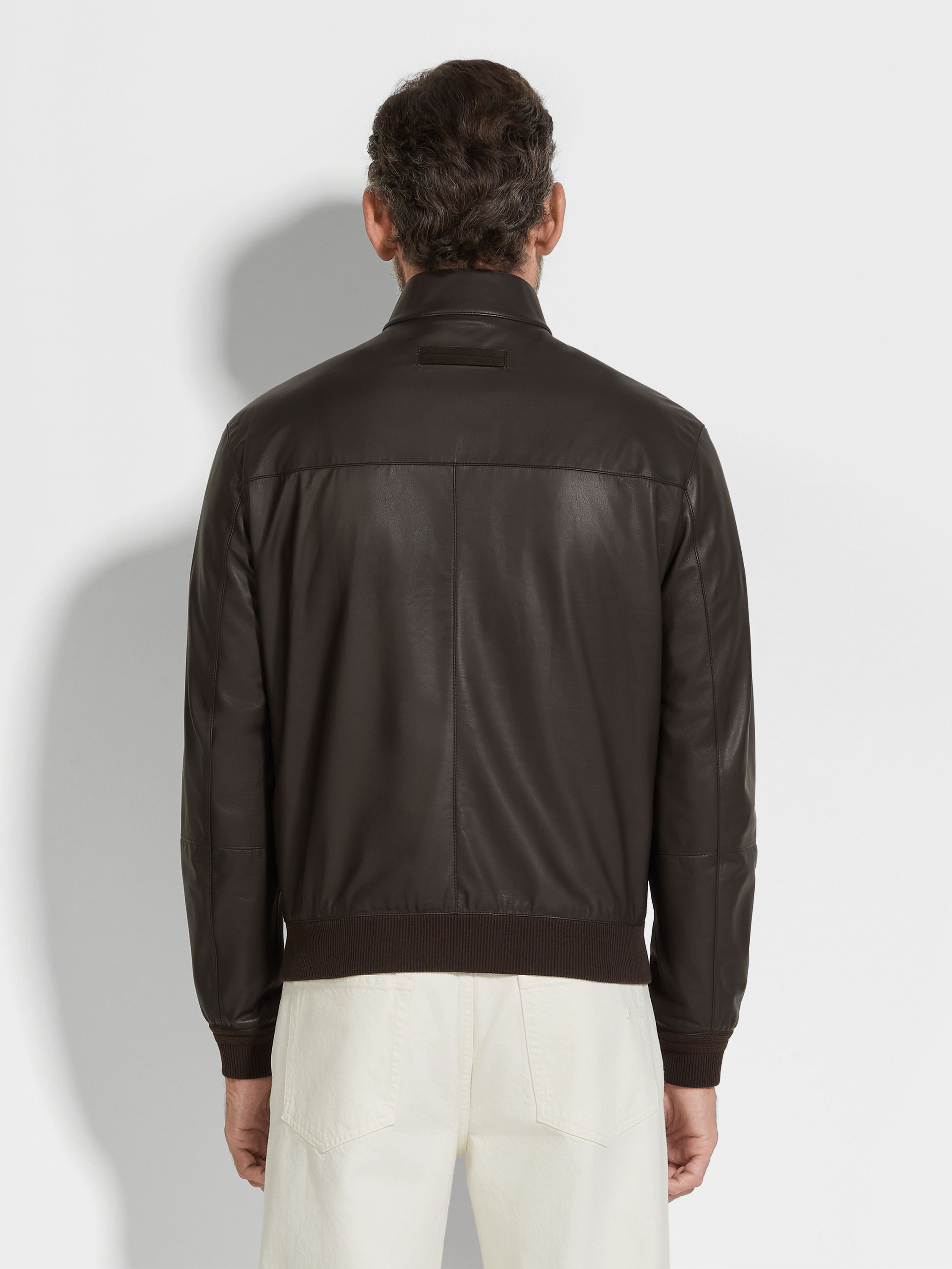 Nappa Leather Bomber Product detail photo #4